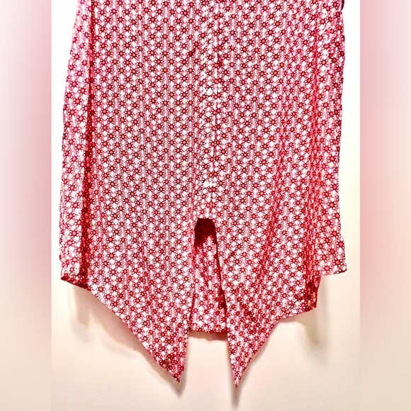 Joie Button Down Tank Top, Red/White Geo Print (Size Medium) *NWOT*BRAND NEW!🎁* - Picture 2 of 10